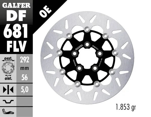 Harley-Davidson FXST 1690 Softail Standard [2012-2015] - Floating brake disc round - picture 4