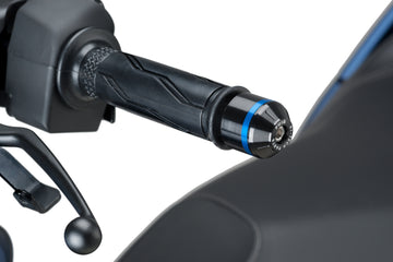 YAMAHA X-MAX 300 TECH MAX + [2025] – Short bar end weights with ring – Black