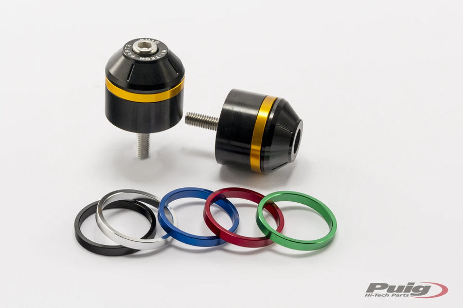 YAMAHA X-MAX 300 TECH MAX + [2025] – Short bar end weights with ring – Black