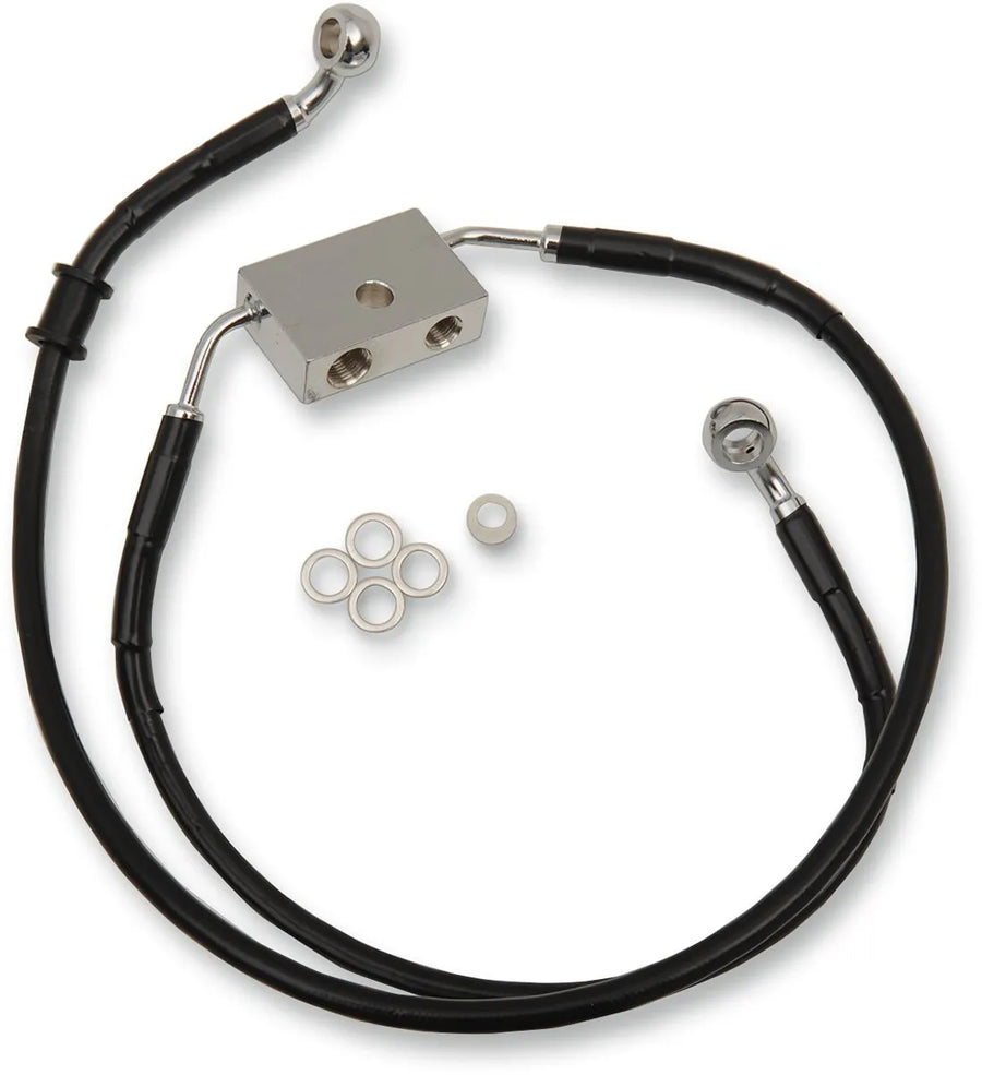 Harley Davidson Sportster 883 Iron XL 883 N [DRAG SPECIALTIES] – Edelstahl-Bremsleitungs-Kit