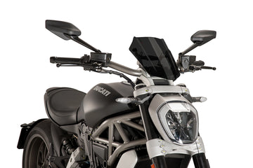 TRIUMPH BONNEVILLE T 120 BLACK [2025] - Adjustable sports screen | Heavily toned | PUIG 8921F