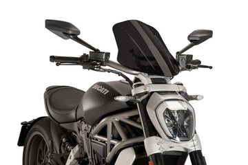 TRIUMPH BONNEVILLE T 120 BLACK [2025] - Adjustable touring screen | Heavily toned | PUIG 8922F