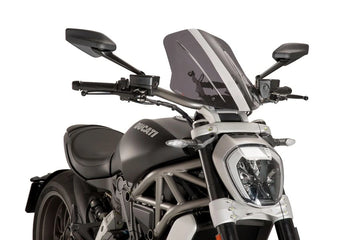 TRIUMPH BONNEVILLE T 120 BLACK [2025] - Adjustable touring screen | Tinted | PUIG 8922H