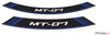 TRIUMPH BONNEVILLE T 120 BLACK [2025] - Rim arch strips | Blue | PUIG 9136A