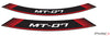 TRIUMPH BONNEVILLE T 120 BLACK [2025] - Rim arch strips | Red | PUIG 9136R