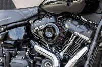 Harley-Davidson XL 883 L Sportster SuperLow [2020] - Stealth Luftfilterabdeckung – Oberfläche: Schwarz – Oberfläche: Schwarz, Glänzend – Design: Mini Teardrop – Bild 9