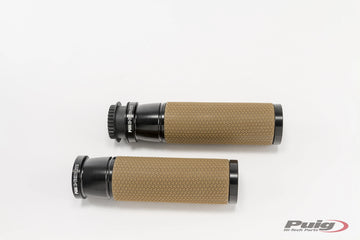 KAWASAKI Z 125 [2025] - PUIG vintage grips | Black | PUIG 9190N