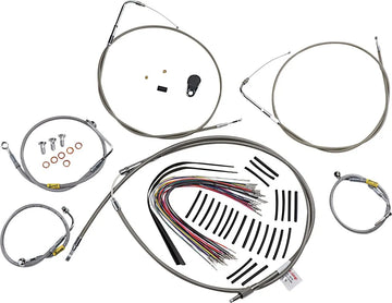 harley davidson touring [BURLY BRAND] - handle fitting set for older touring models with Bagger Bar handlebars - 0