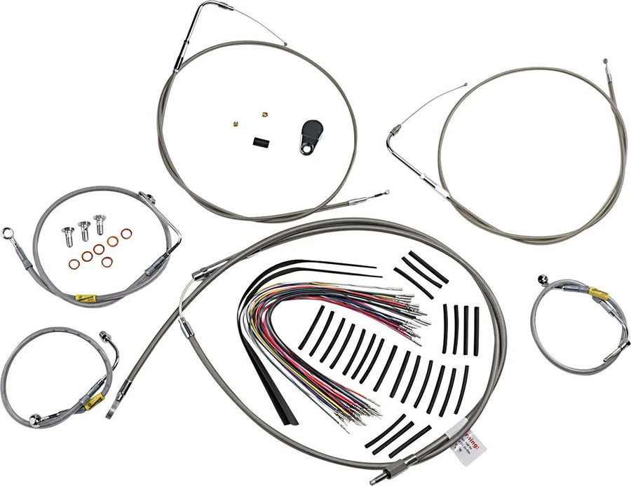 harley davidson touring [BURLY BRAND] - handle fitting set for older touring models with Bagger Bar handlebars