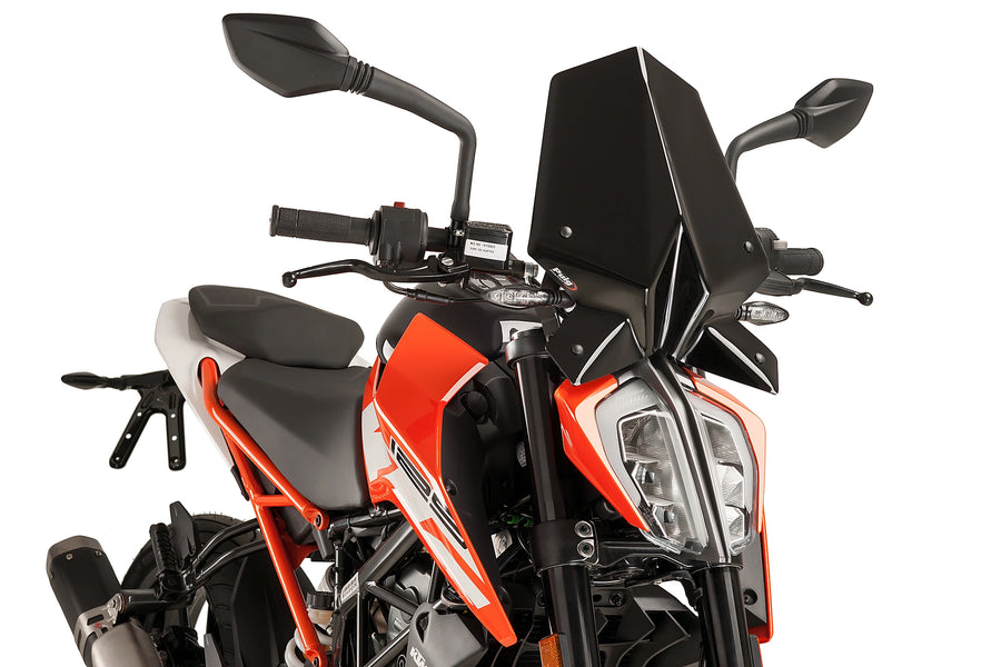 TRIUMPH BONNEVILLE T 120 BLACK [2025] - New Generation Sport Windshield | Black | PUIG 9514N
