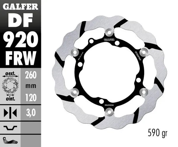 Sherco SE 300 [2014] - floating wave brake disc, grooved – picture 4