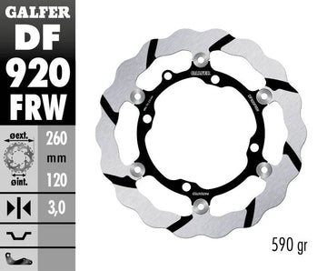 Sherco SE-R 250 [2014] - floating wave brake disc, grooved – picture 2