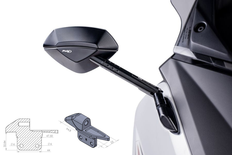 YAMAHA T-MAX 560 TECH MAX [2021] - Rearview mirror adapter for attachment to the