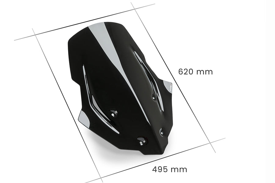 TRIUMPH BONNEVILLE T 120 BLACK [2025] - touring screen | Black | PUIG 9613N