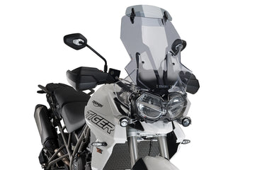 TIGER 800 XC/XR/XRX/XRT/XCX/XCA - Tourenscheibe mit Visier | Getönt | PUIG 9658H