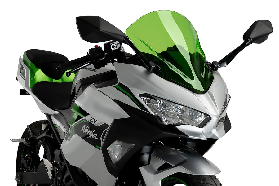 TRIUMPH BONNEVILLE T 120 BLACK [2025] - PUIG Z-Racing screen | Green | PUIG 9976V