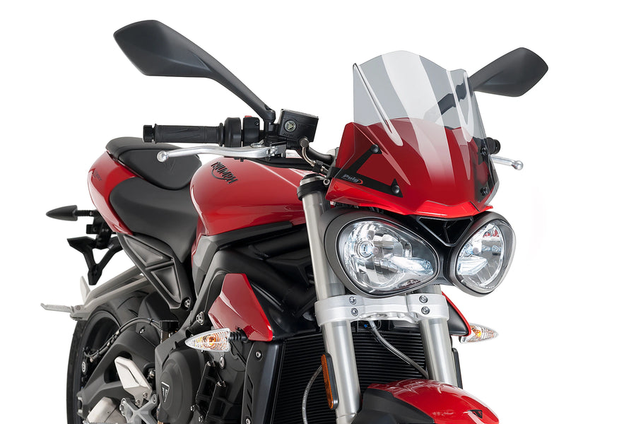 TRIUMPH STREET TRIPLE S [2017–2019] - New Generation Sport Windschild | Getönt | PUIG 9999H