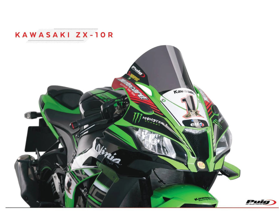 KAWASAKI ZX-10RR NINJA PERFORMANCE [2018] – R-Racer screen – heavily tinted