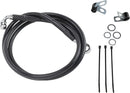 harley davidson fxsts [DRAG SPECIALTIES] - Extended Black Vinyl Brake Line Kit-1
