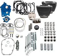 Harley-Davidson FLHFB 1868 Electra Glide Highway King 114 [2023] - 132" Power Package Motorleistungs-Kit – Oberfläche: Schwarz, Hervorgehobene Lamellen – Bild 12