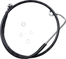 harley davidson fxs [DRAG SPECIALTIES] - Extended Black Vinyl Brake Line Kit-2