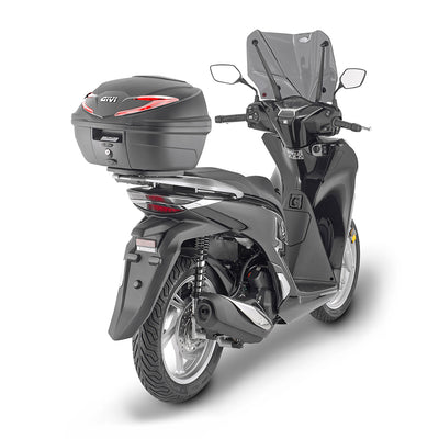 B39N Monolock® Topcase mit Platte – Volumen 39 Liter, mit roten Reflektoren