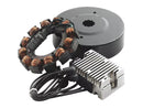 Harley Davidson Fl Shovel [1970-1984]-32 AMP high-performance charging system with black-4