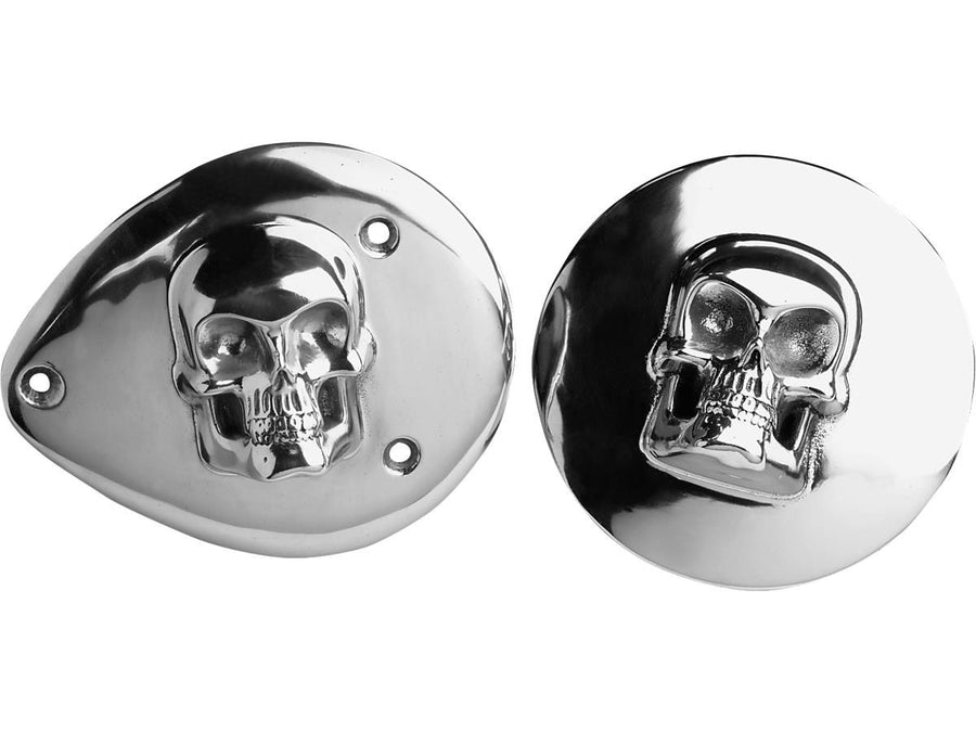 Harley Davidson - 3D skull polished air filter cover