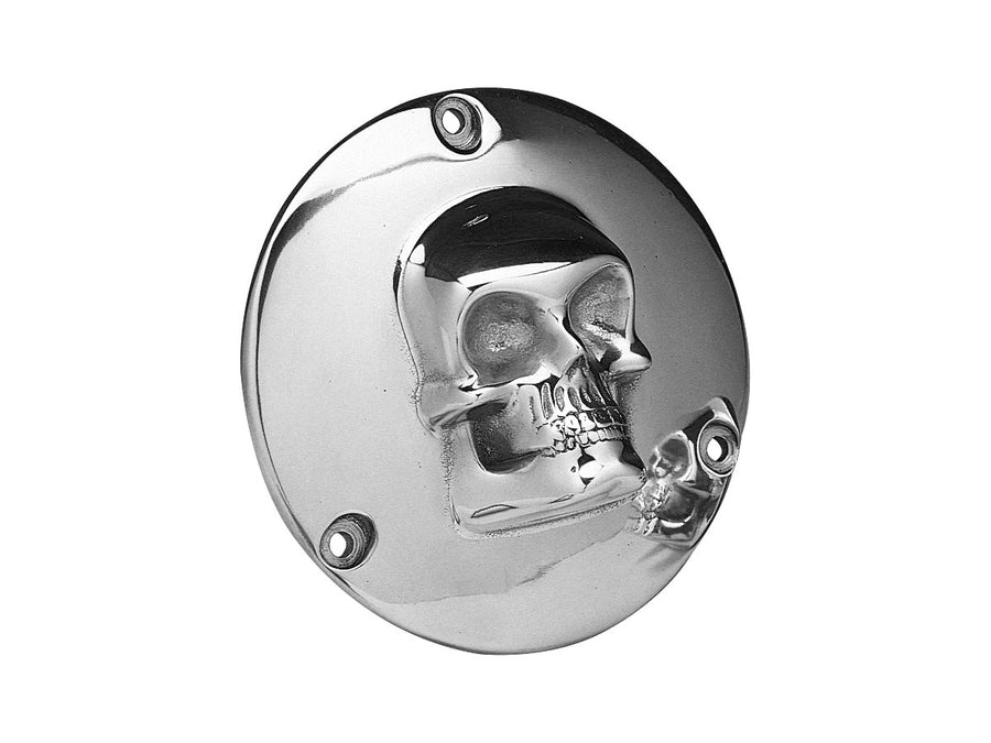Harley Davidson Sportster [1994-2003]-Totenkopf derby cover 4-hole polished