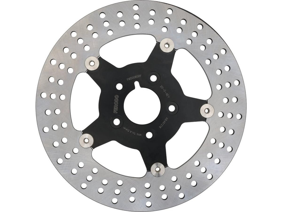 Harley Davidson Sportster [1985-1999]-floating brake disc 5-hole black black