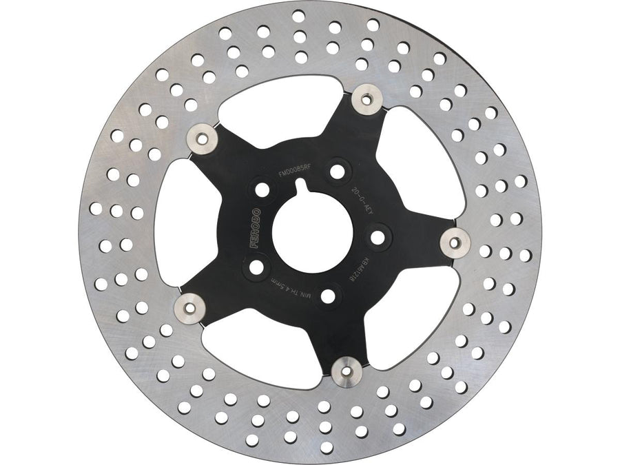 Harley Davidson Sportster [1985-1999]-floating brake disc 5-hole black black