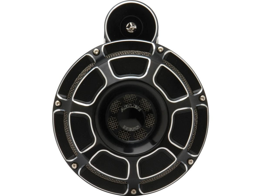 Harley Davidson-Called Hupe set, black horn set