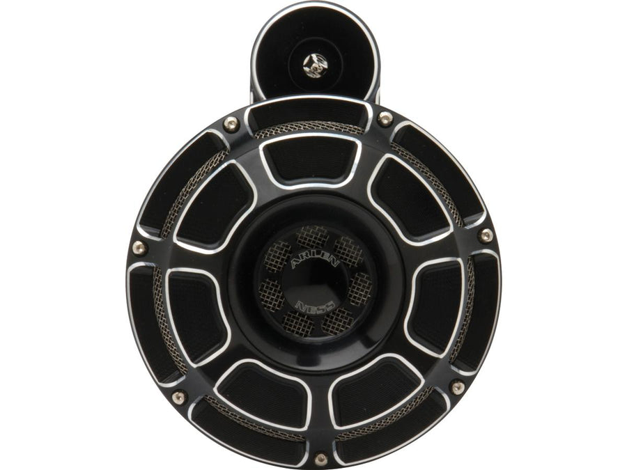 Harley Davidson-Called Hupe set, black horn set