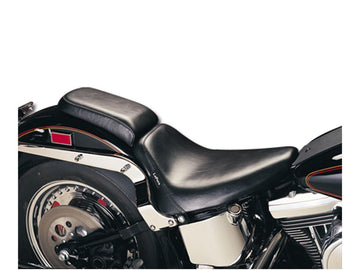 Harley Davidson Softail [2000-2007]-Bare Bone's solo seat smooth black vinyl - 0
