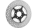 Harley Davidson Touring [2008-2024]-Speedstar 2-part brake disc black 11.8 "-1