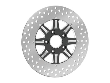 Harley Davidson Touring [2008-2024]-Velocity 2-part brake disc black ...