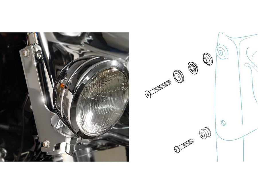 Harley Davidson Flhr [2016-2022]-Switchblade Montagdes kit Windschutzen Monday