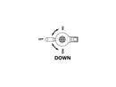 Harley Davidson - 22 mm fuel valve downwards-2