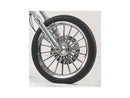 Harley Davidson Sportster [2014-2020]-Nitro brake disc stainless steel polished 11.8 "-2