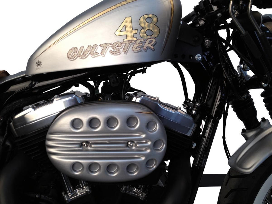 Harley Davidson Sportster [2004-2020]-slit air filter lids for painting