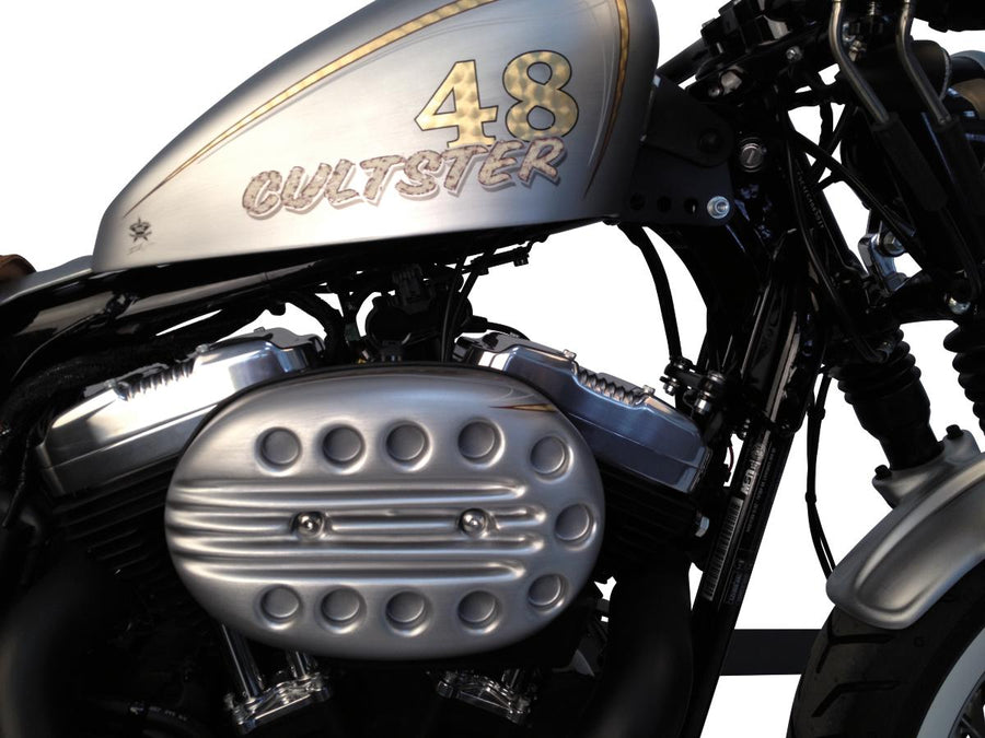 Harley Davidson Sportster [2004-2020]-slit air filter lids for painting