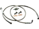 Harley Davidson Touring [2009-2013]-OEM Style brake line stainless steel clear-1