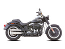 Harley Davidson FLSTF [2014-2016]-Double grooves panties-on polished silencer-1
