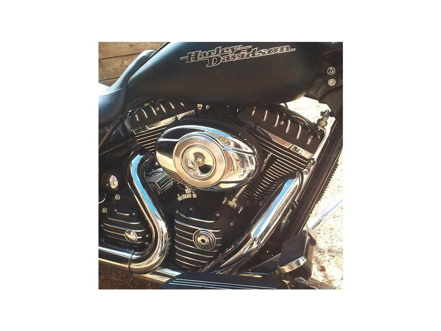 Harley Davidson Dyna [1999-2017]-Ribsters Rocker Box cover black cut