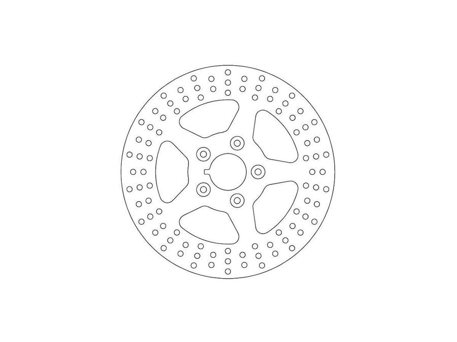 Harley Davidson Sportster [2014-2020]-rigid brake disc 5-hole stainless steel 11.8 "