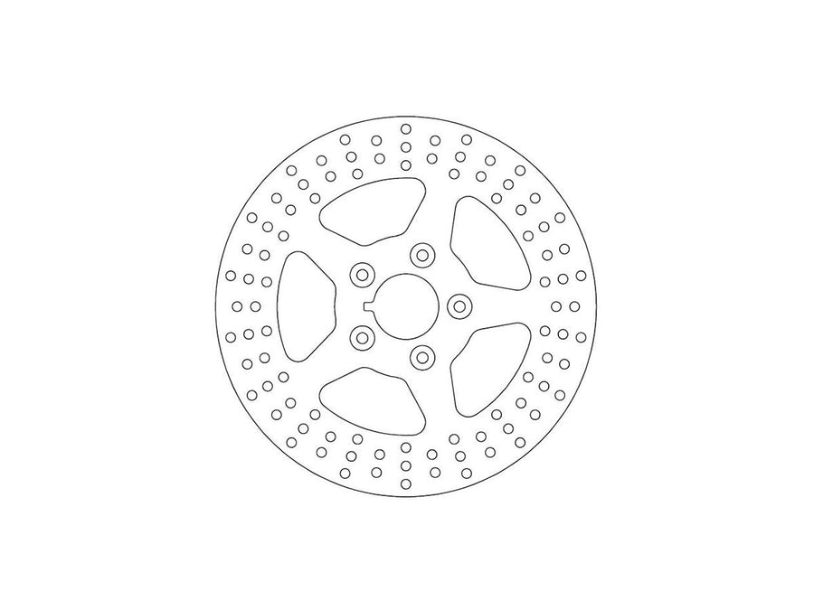 Harley Davidson Sportster [2014-2020]-rigid brake disc 5-hole stainless steel 11.8 "