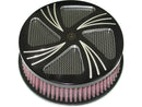 Harley Davidson-Sidewinder Hi-Flow air filter black anodized-1