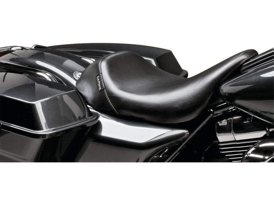 Harley Davidson Touring [2008-2025]-Bare Bone's solo seat smooth black vinyl