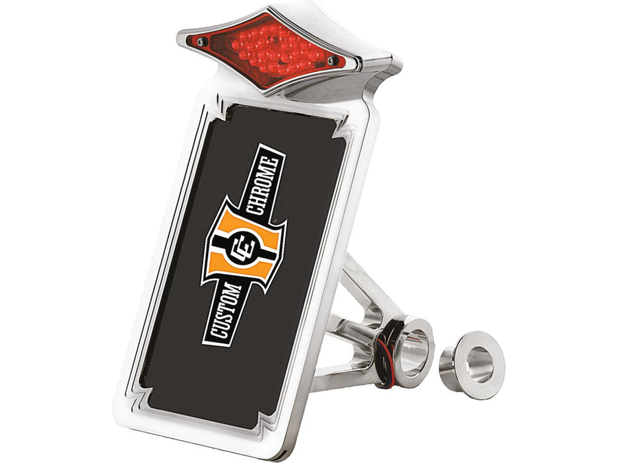Harley Davidson Softail [1987-1999]-vertical rear light & license plate holder set