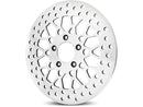 Harley Davidson Sportster [1985-2013]-mesh brake disc stainless steel polished 11.5 "-3